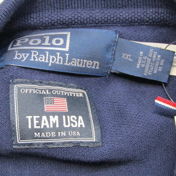 NEW POLO RALPH LAUREN Womens Polo Shirt Navy  Size XXL Team USA Flagbearer - Picture 8 of 12